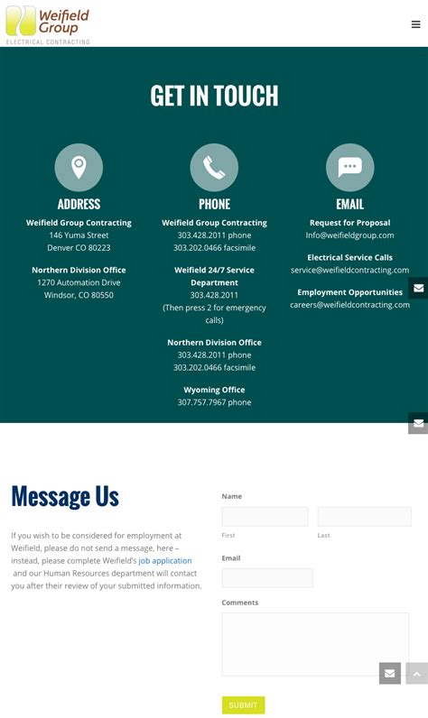 Find all Contact information here .
